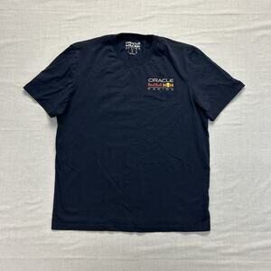 Oracle Red Bull Racing Short Sleeve T-Shirt Men's Large Navy Formula F1 Casual